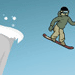 Downhill Snowboarder 1